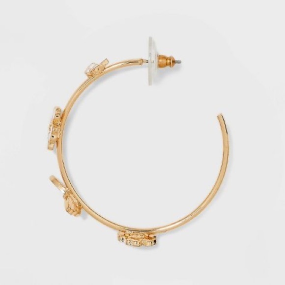 SUGARFIX by BaubleBar Butterfly/Flower Hoop Earrings - Picture 2 of 6